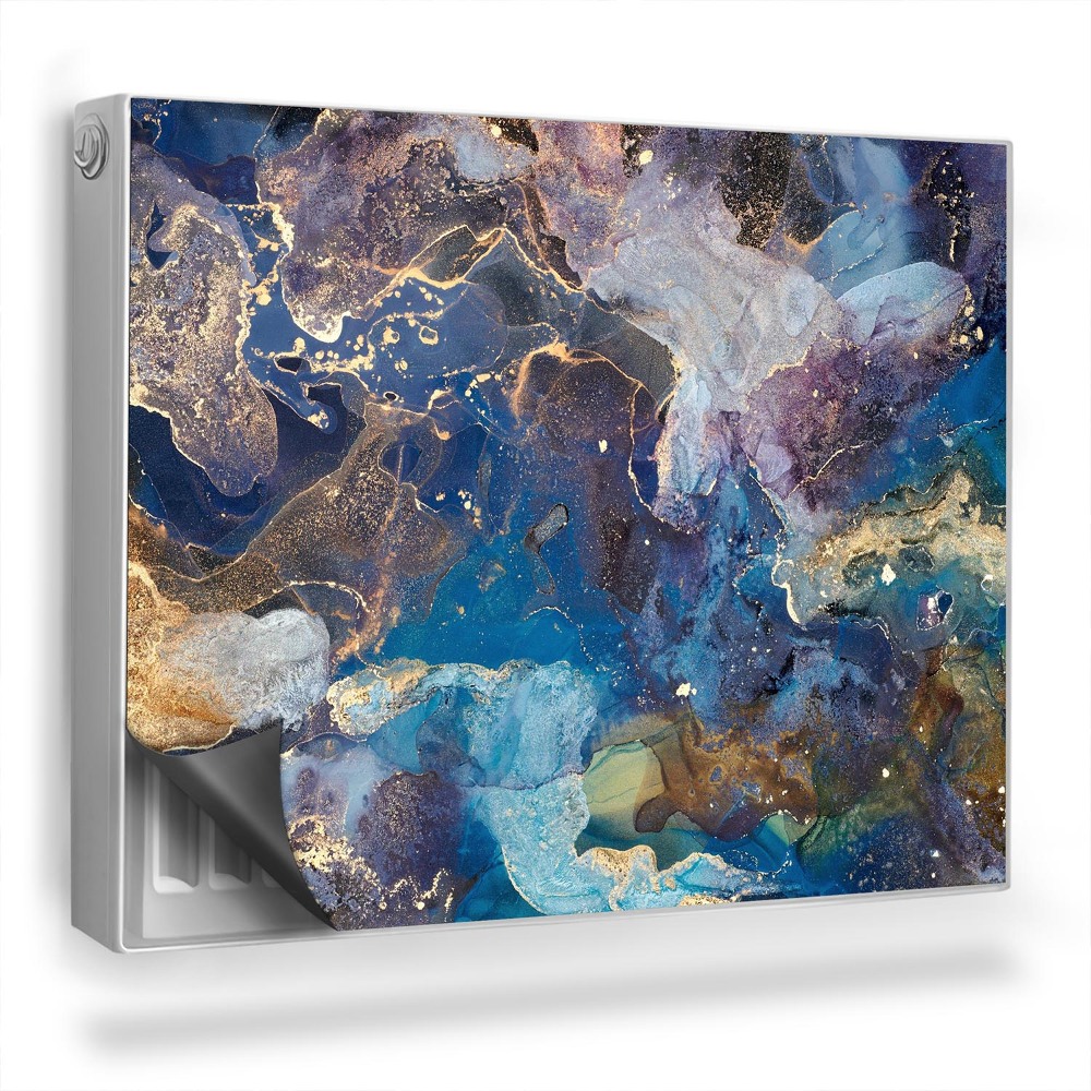 Mata magnesowa na kaloryfer Mieszające się farby abstrakcyjne kształty