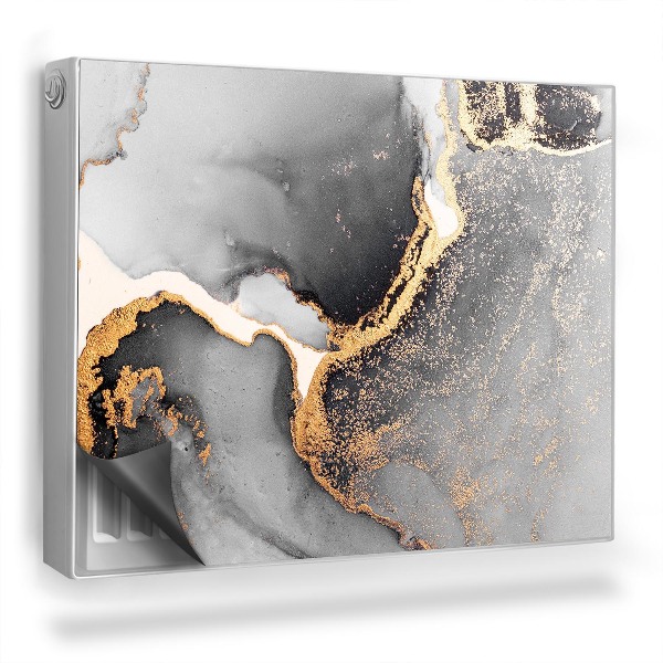 Mata magnetyczna na grzejnik Abstrakcja rozlany tusz styl glamour