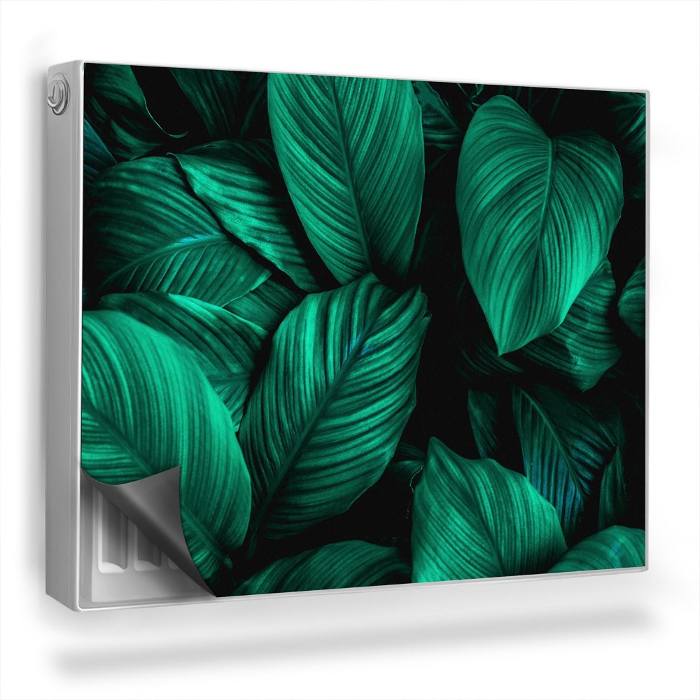 Mata magnesowa na kaloryfer Zagęszczone liście z dżungli mroczny klimat