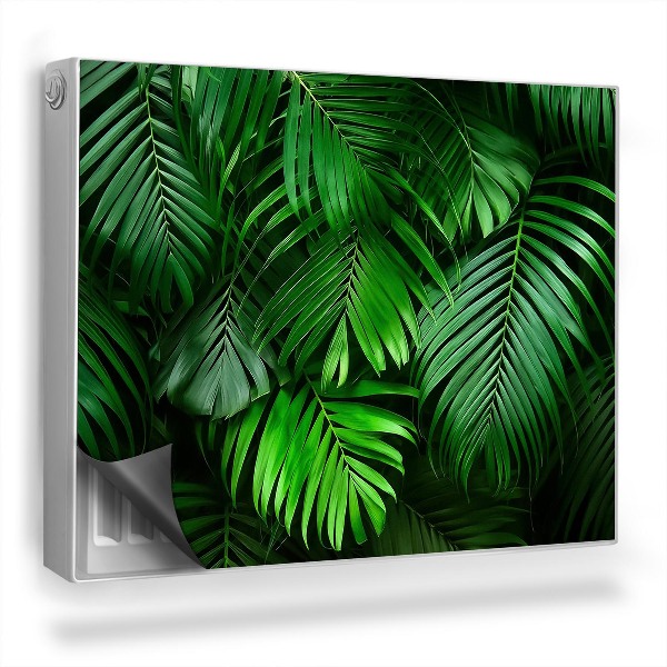 Mata magnetyczna na grzejnik Zagęszczone liście z dżungli silny kontrast