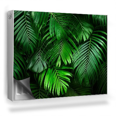 Mata magnetyczna na grzejnik Zagęszczone liście z dżungli silny kontrast