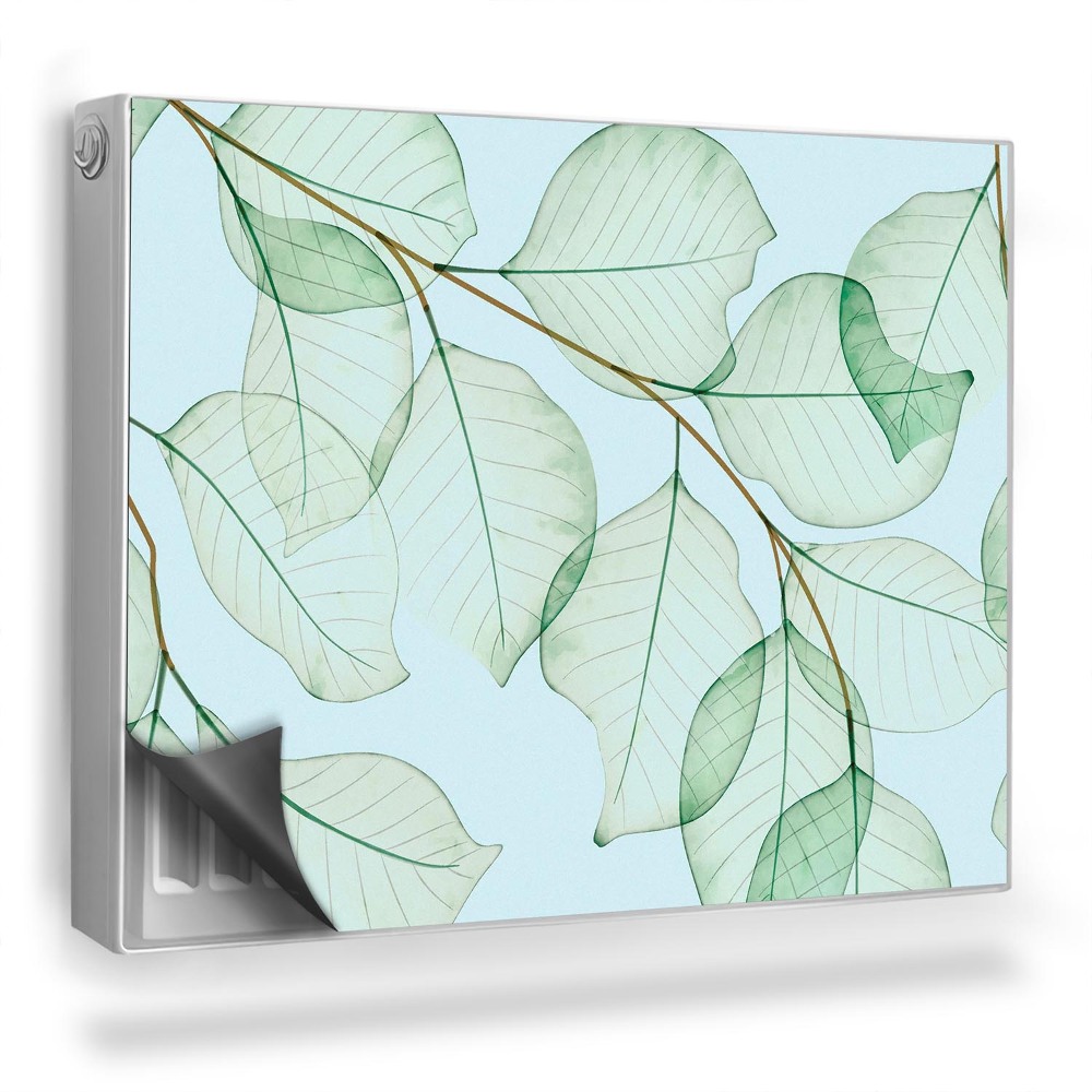 Mata magnesowa na kaloryfer Jasne drobne listki nachodzące na siebie