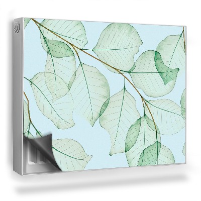 Mata magnesowa na kaloryfer Jasne drobne listki nachodzące na siebie