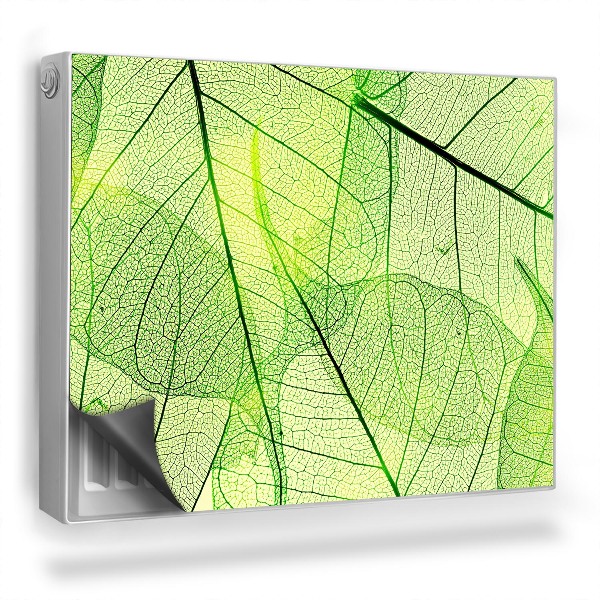 Mata magnesowa na kaloryfer Zbliżenie na nachodzące na siebie listki