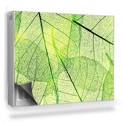 Mata magnesowa na kaloryfer Zbliżenie na nachodzące na siebie listki