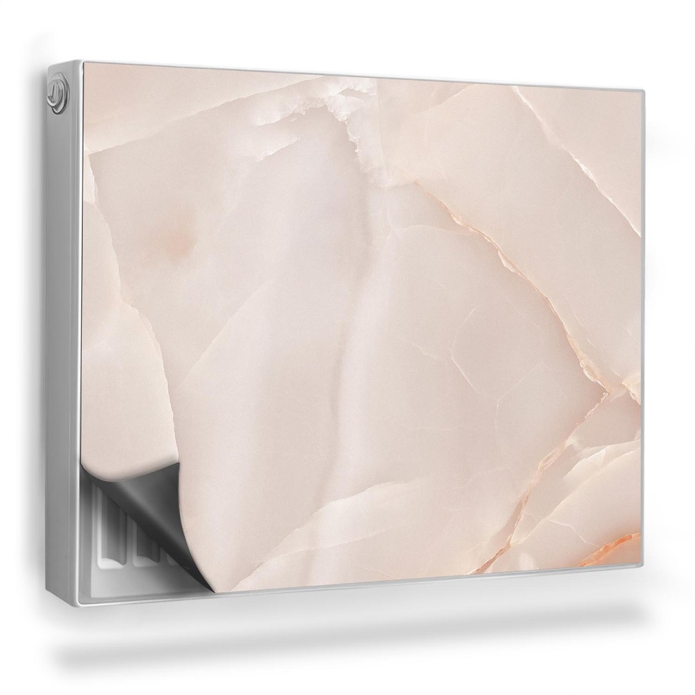 Mata magnetyczna na grzejnik Subtelna pastelowa tektura kamienia