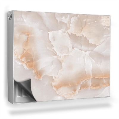 Mata magnetyczna na grzejnik Płyta z marmuru kamienna ozdobna tekstura