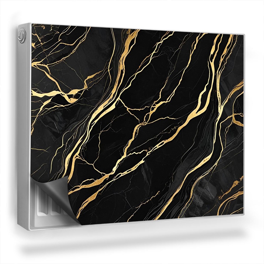 Mata magnesowa na kaloryfer Stylowe pęknięcia w kamieniu marmur glamour