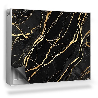 Mata magnesowa na kaloryfer Stylowe pęknięcia w kamieniu marmur glamour