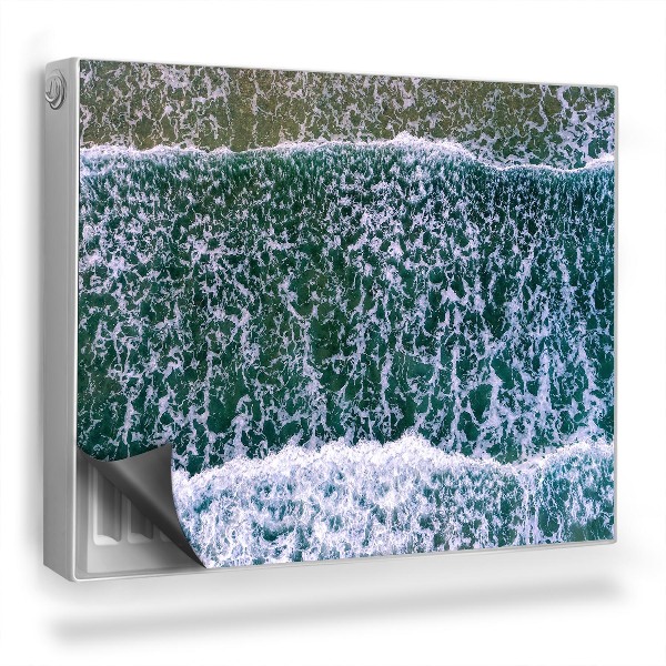 Mata magnetyczna na grzejnik Widok na ocean i plażę barwy stonowane