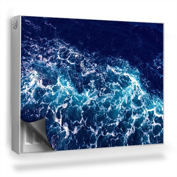 Mata magnesowa na kaloryfer Spieniona fala ocean kolory morskie