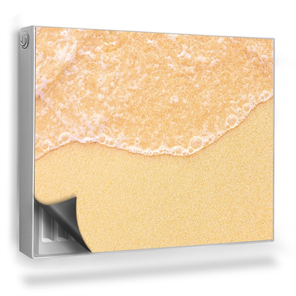Mata magnetyczna na grzejnik Jasny piasek fala przeźroczystej wody