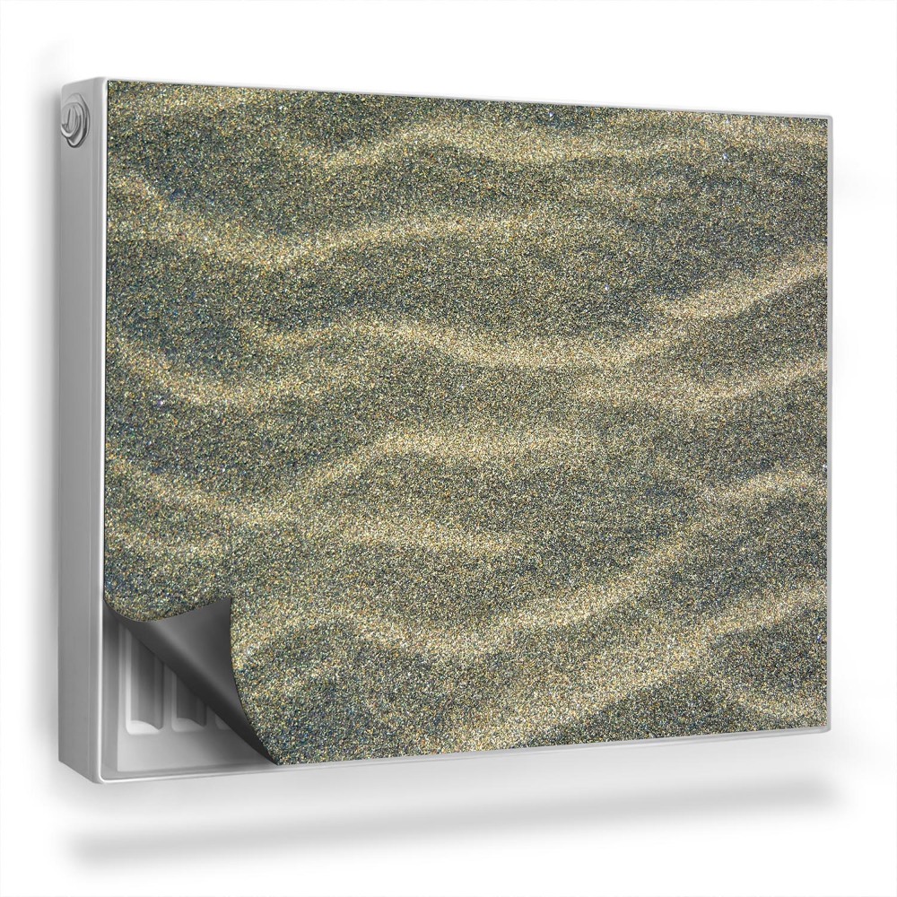 Mata magnesowa na kaloryfer Mokry piasek, kolorystyka zimna, stonowana