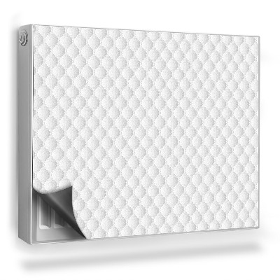 Mata magnetyczna na grzejnik Tekstura pikowanego jasnego materiału