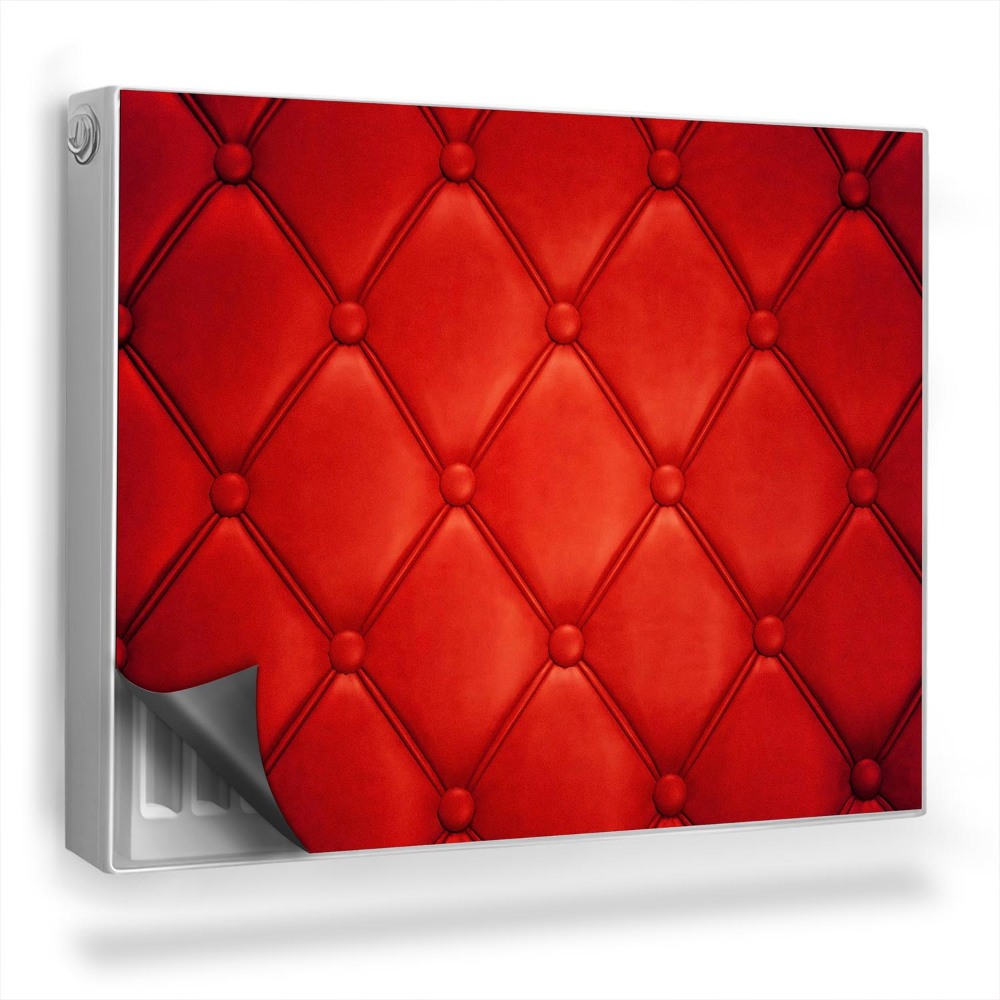 Mata magnetyczna na grzejnik Pikowany materiał stylu glamour tekstura