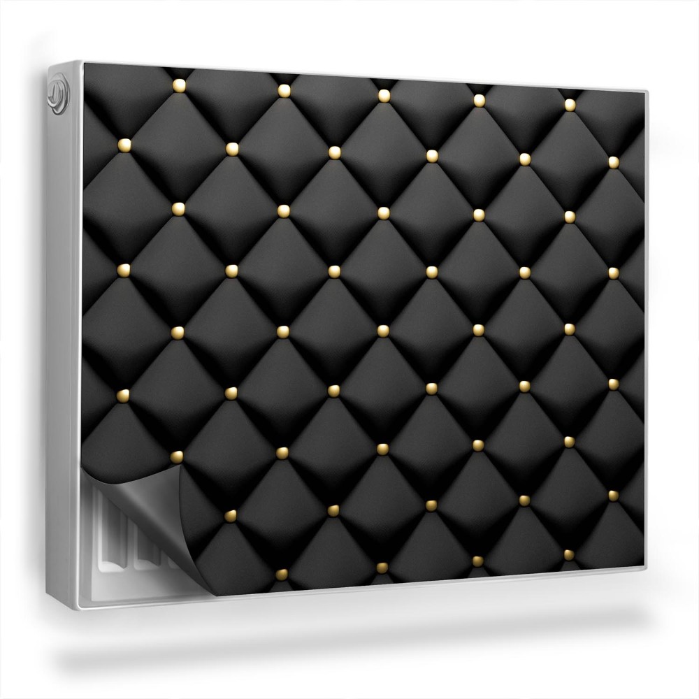 Mata magnesowa na kaloryfer Elegancki pikowany materiał glamour tekstura