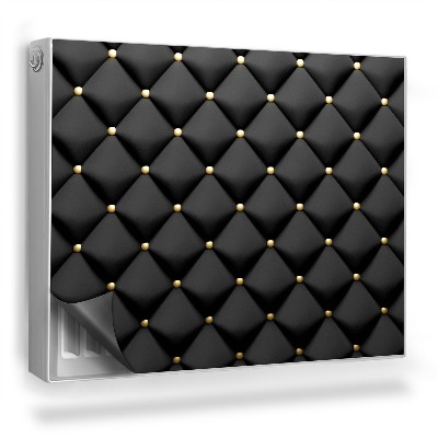 Mata magnesowa na kaloryfer Elegancki pikowany materiał glamour tekstura