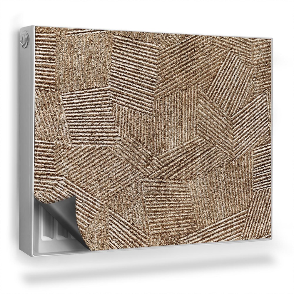 Mata magnetyczna na grzejnik Ślady malarskie, ziemiste, naturalne tony