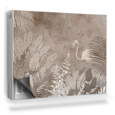 Mata magnesowa na kaloryfer Kształty roślin liści flaminga blade kolory