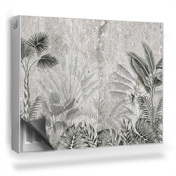 Mata magnetyczna na grzejnik Tropikalny las rośliny w stylu boho vintage