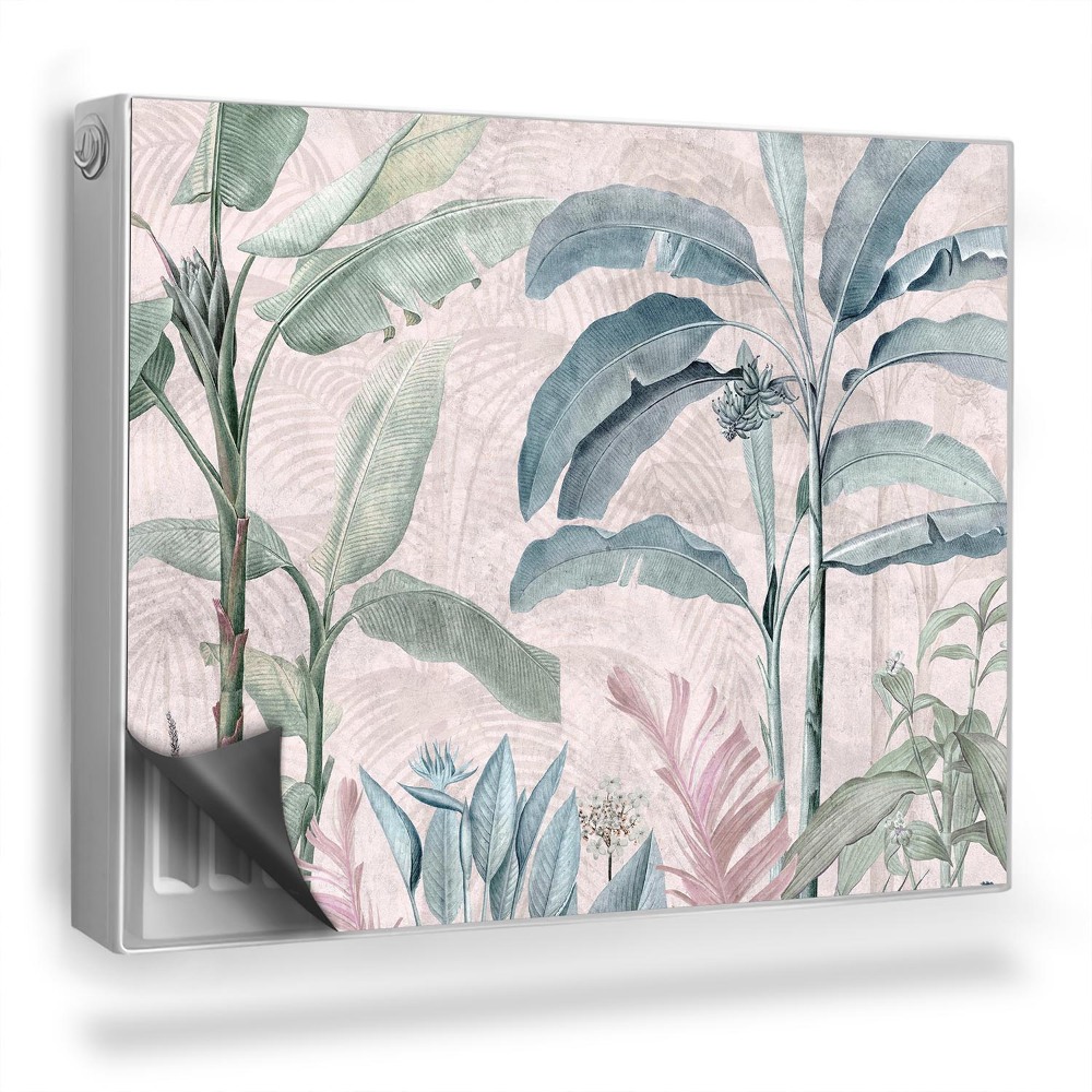 Mata magnesowa na kaloryfer Tropikalne rośliny liście bananowca boho