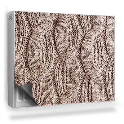 Mata magnesowa na kaloryfer Wełniany gęsty splot, ciepłe barwy, zoom