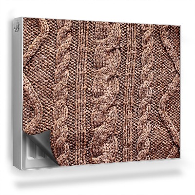 Mata magnesowa na kaloryfer Wełniany geometryczny splot ziemiste barwy