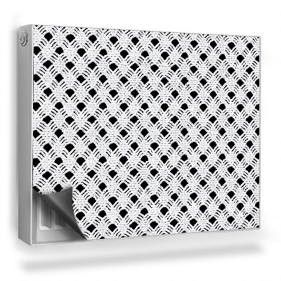 Mata magnetyczna na grzejnik Struktura materiału dziergana serweta