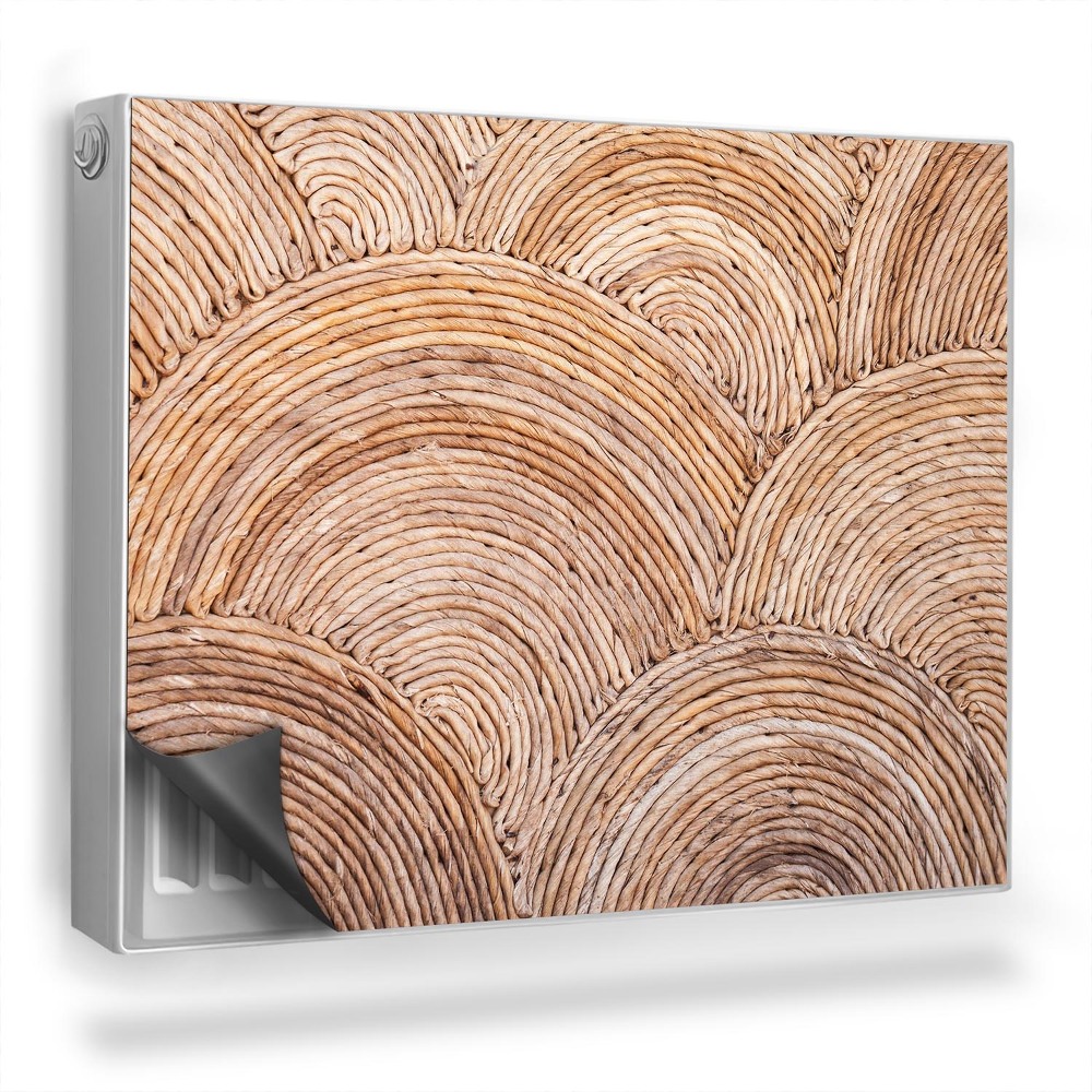 Mata magnesowa na kaloryfer Wiklinowe nachodzące na siebie półokręgi