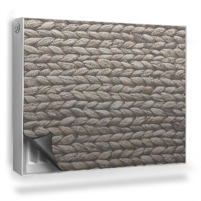 Mata magnetyczna na grzejnik Wiklina naturalna tekstura gruby splot