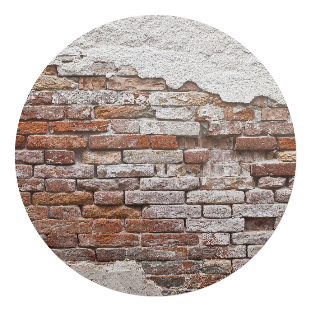 Mata pod krzesło okrągła Odsłonięta cegła