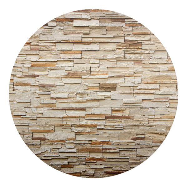 Podkładka pod krzesło okrągła Kamienna ściana
