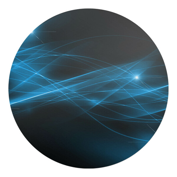 Podkładka pod krzesło obrotowe okrągła Świetliste linie