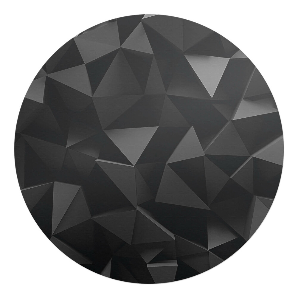 Podkładka pod krzesło okrągła Geometryczne bryły 3D