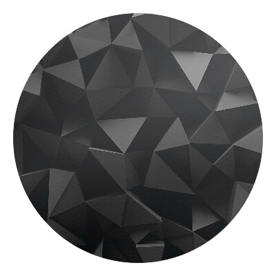 Podkładka pod krzesło okrągła Geometryczne bryły 3D