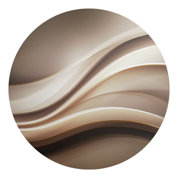 Podkładka pod krzesło obrotowe okrągła Falujące linie