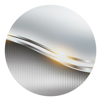 Mata pod fotel biurowy okrągła Faliste linie i pasy