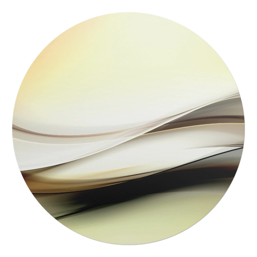 Podkładka pod krzesło obrotowe okrągła Falujące linie