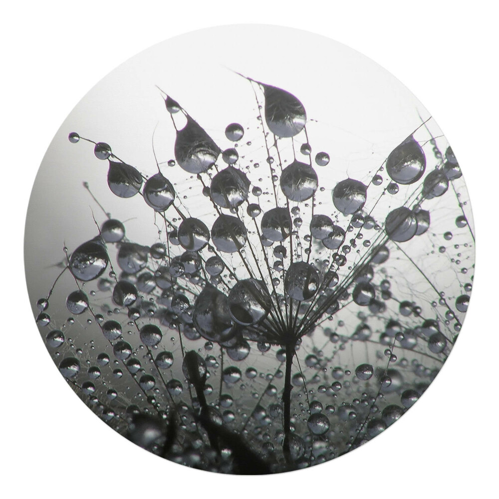 Podkładka pod krzesło obrotowe okrągła Krople na dmuchawcu