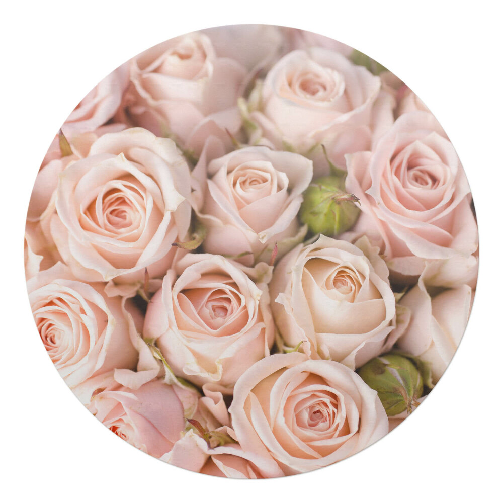 Podkładka pod krzesło okrągła Bukiet różany