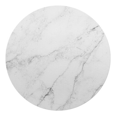 Mata na podłogę pod krzesło okrągła Marmurowe żyłki
