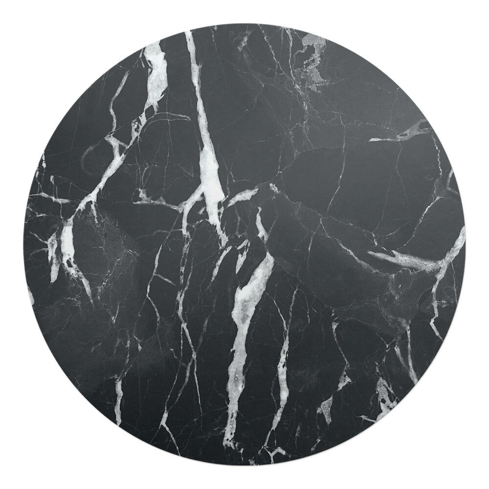 Podkładka pod krzesło obrotowe okrągła Marmurowe żyłki