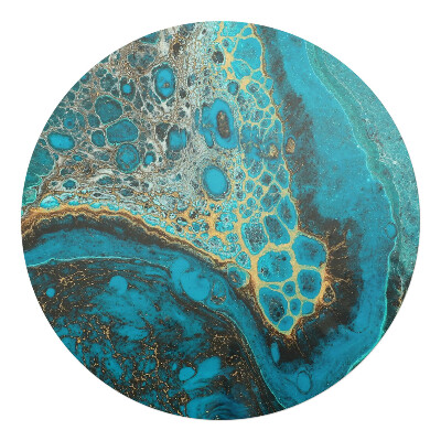 Mata na podłogę pod krzesło okrągła Abstrakcyjna tekstura