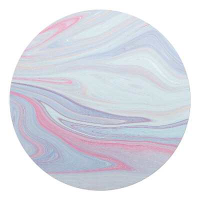 Podkładka pod krzesło obrotowe okrągła Pastelowe fale