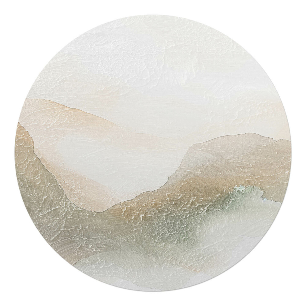 Podkładka pod krzesło obrotowe okrągła Delikatna abstrakcja