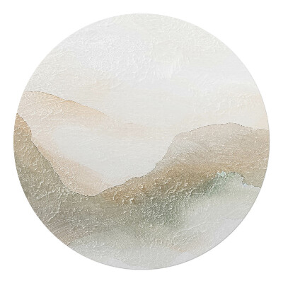 Podkładka pod krzesło obrotowe okrągła Delikatna abstrakcja