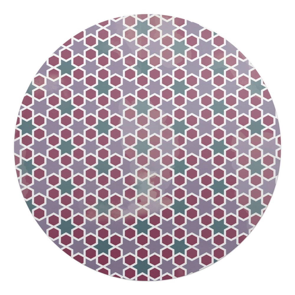 Podkładka pod krzesło okrągła Geometryczny wzór