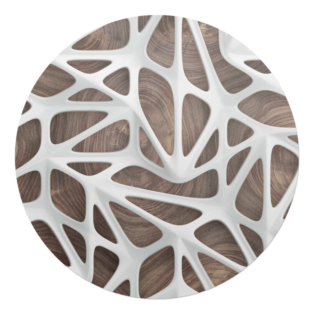 Podkładka pod krzesło obrotowe okrągła Ażurowa struktura