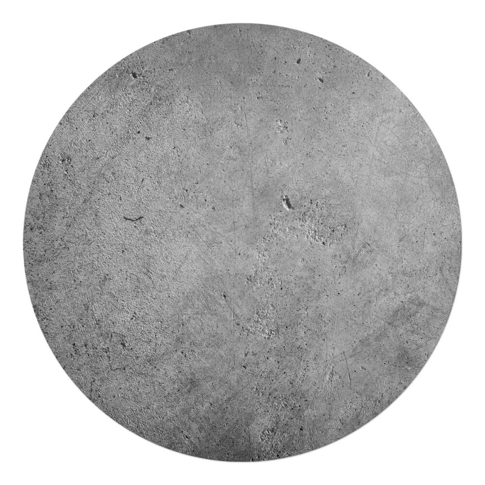 Podkładka pod krzesło obrotowe okrągła Szorstka tekstura betonu