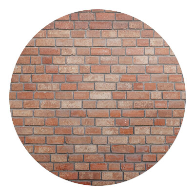 Podkładka pod krzesło okrągła Ceglana ściana wzór